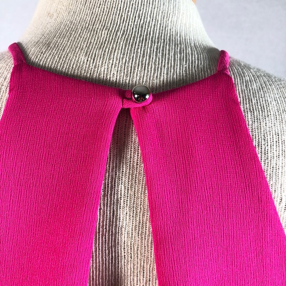 Everly Hot Pink Barbie Core Sleeveless Trapeze Dress XS - Picture 7 of 10